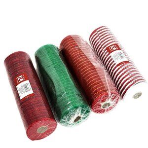 Lot of 4 Christmas Decorative Mesh Packages - New In Package – NWT